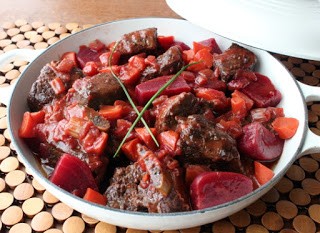 Borscht-braised beef short ribs