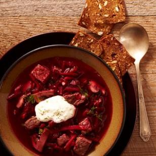 Borscht with beef