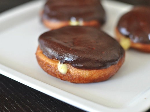 Boston cream doughnuts