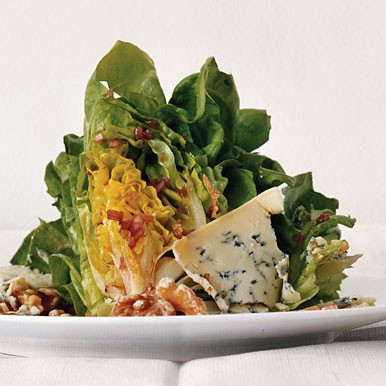 Boston lettuce wedges with Zinfandel vinaigrette and Stilton