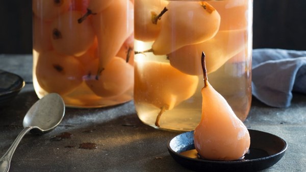 Bottled pears