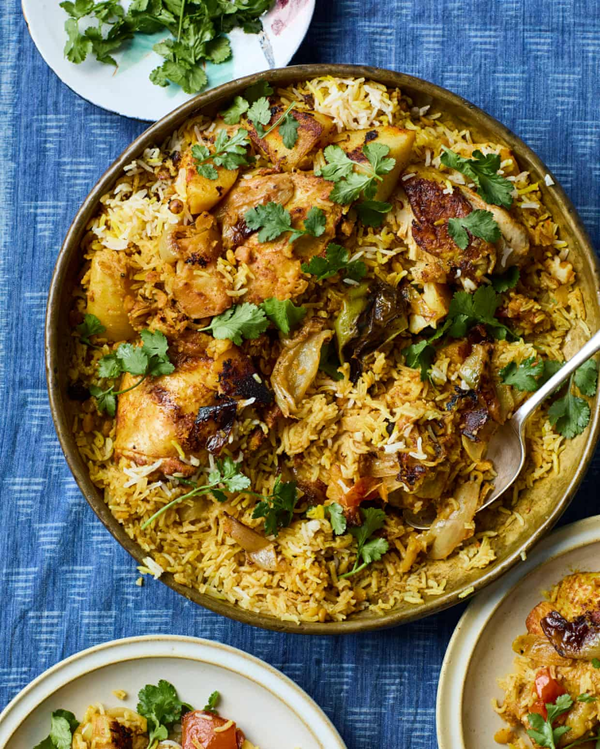 Bottom-of-the-pot chicken and rice (Fega'ata)