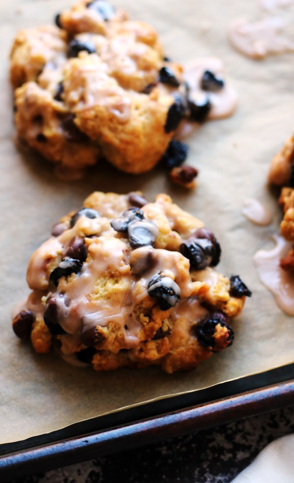 Bouchon Bakery chocolate chip and cherry scones
