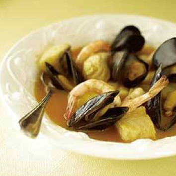 Bouillabaisse-style fish stew