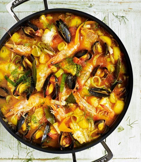 Bouillabaisse with fennel and bay