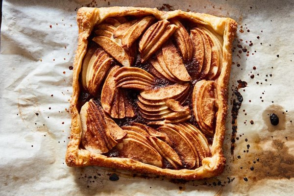 Bourbon apple galette