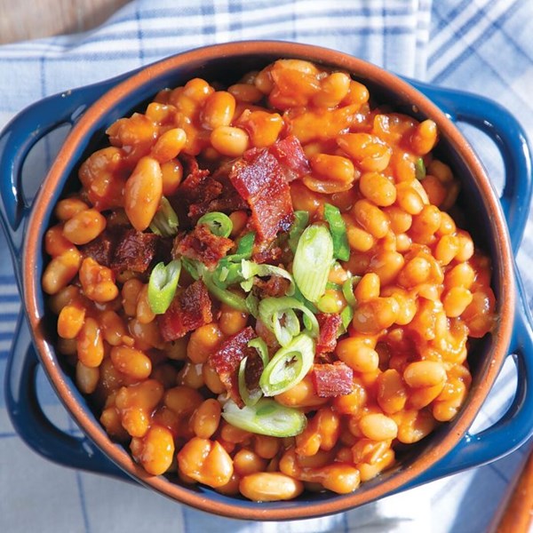 Bourbon-bacon baked beans