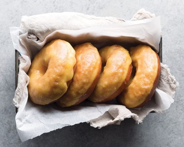 Bourbon-braised pineapple glaze