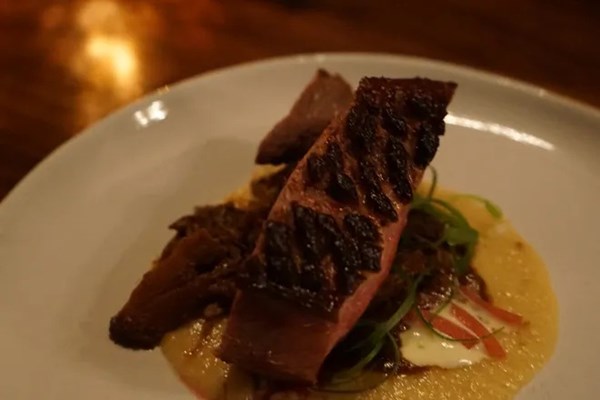 Bourbon brine duck by Chef Jamie Lynch