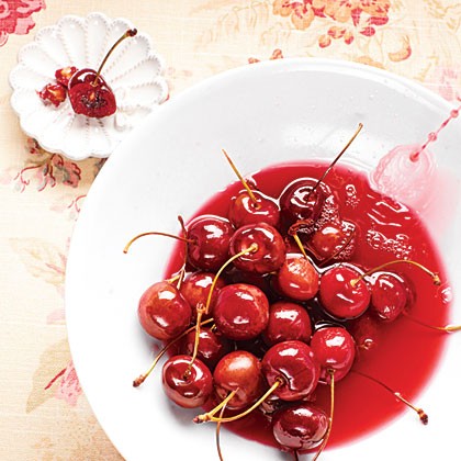 Bourbon candied cherries