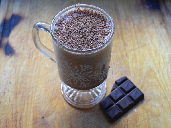 Bourbon chocolate eggnog
