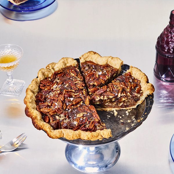 Bourbon-date pecan pie