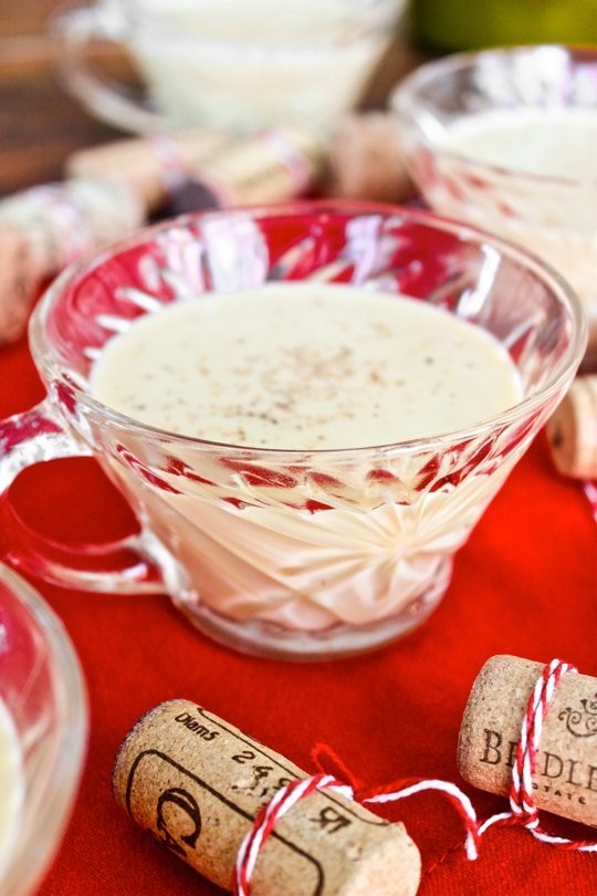 Bourbon eggnog