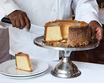 Bourbon-glazed pound cake