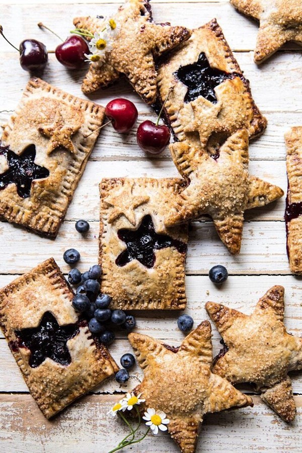 Bourbon pecan cherry hand pies