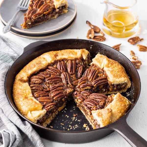 Bourbon pecan galette
