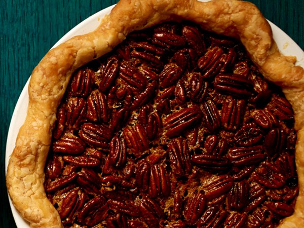 Bourbon-pecan pie