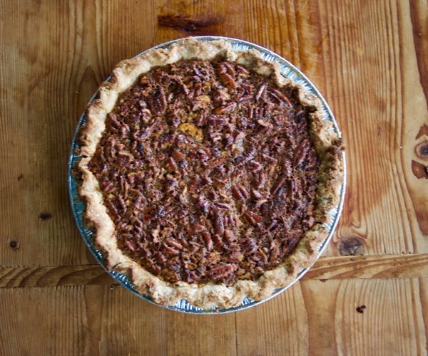 Bourbon-pecan pie