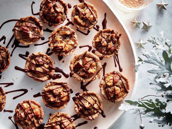 Bourbon-pecan tassies