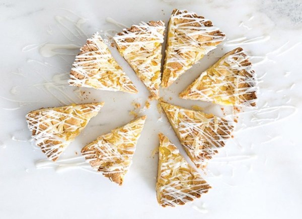 Bourbon-pineapple pound tart