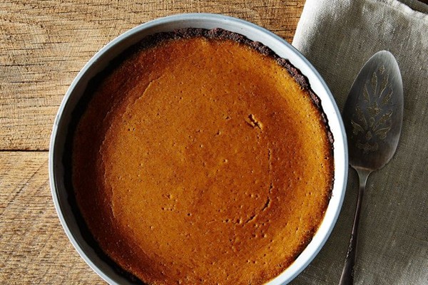 Bourbon pumpkin pie