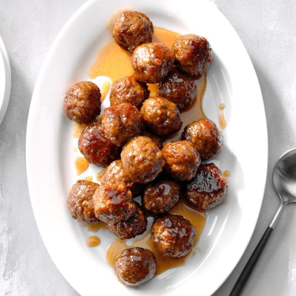 Bourbon sauce meatballs
