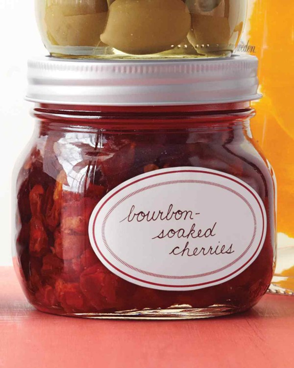 Bourbon-soaked cherries