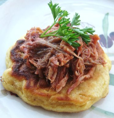 Bourbon-spiked corn cakes
