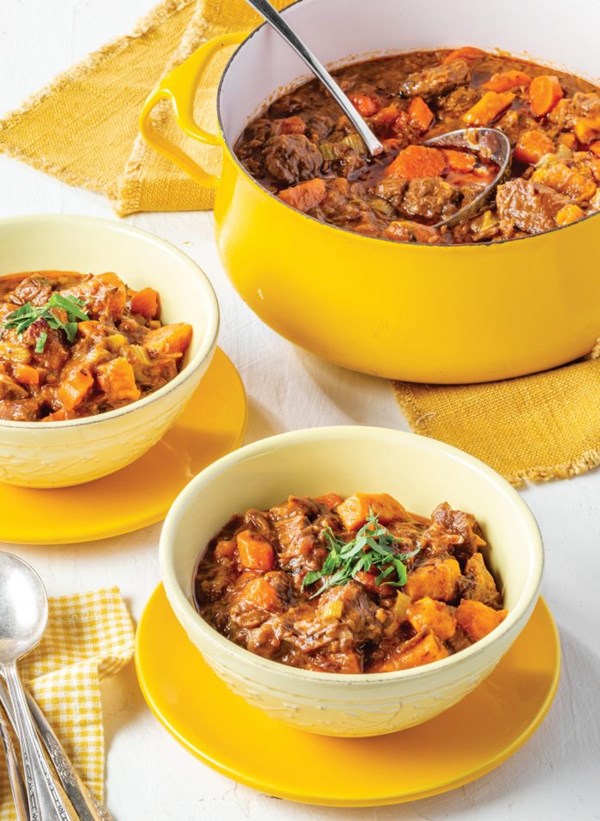 Bourbon-sweet tea beef stew