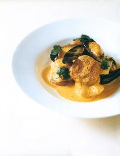 Bourride of pollock and mussels