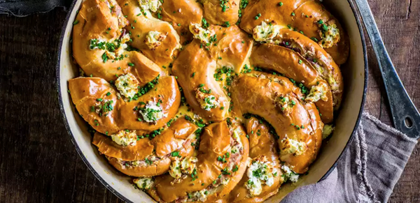 Boursin bagel bake