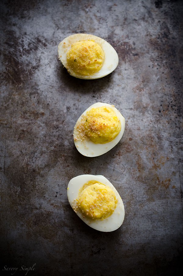 Boursin deviled eggs