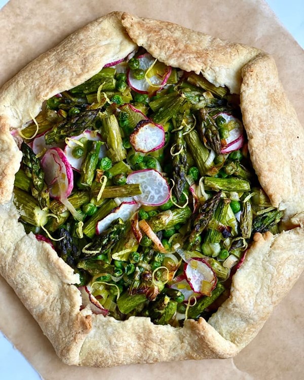 Boursin spring galette