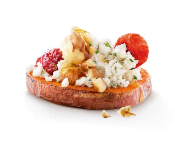 Boursin sweet potato rounds with Boursin garlic & fine herbs cheese
