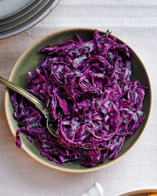 Boxing Day red cabbage slaw
