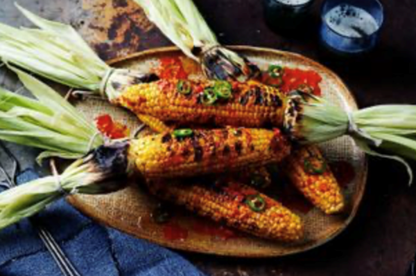 Braai 'mielies' with peri peri butter