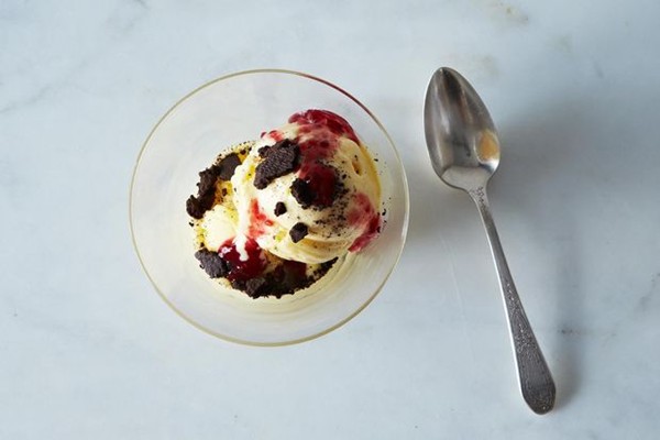 Brad Spence's salted butter semifreddo