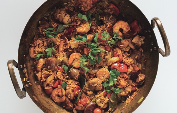 Brad's campsite jambalaya