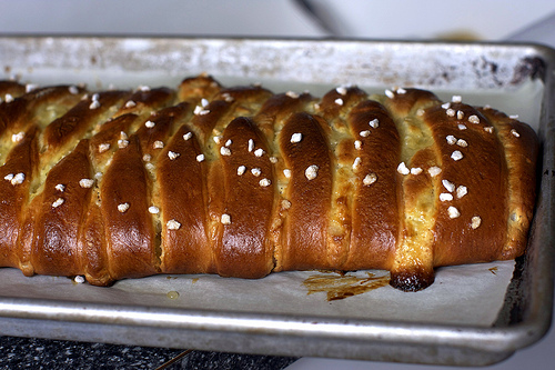Braided lemon bread