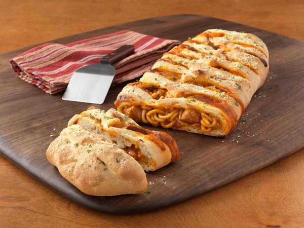 Braided spaghetti loaf