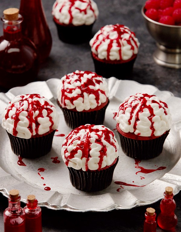 Brain cupcakes