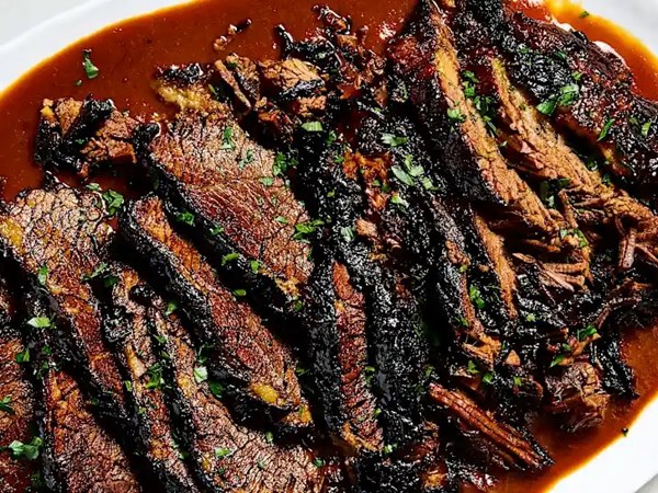 Braised and glazed brisket
