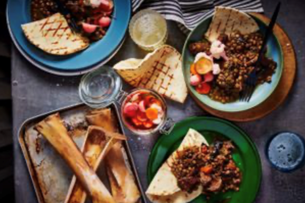 Braised beef shin with lentils [Marcus Papadopoulo]