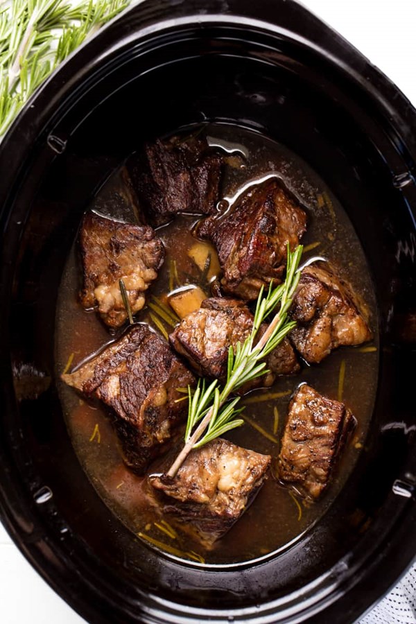 Braised beef short ribs