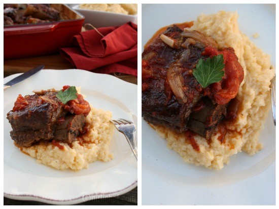 Braised beef short ribs