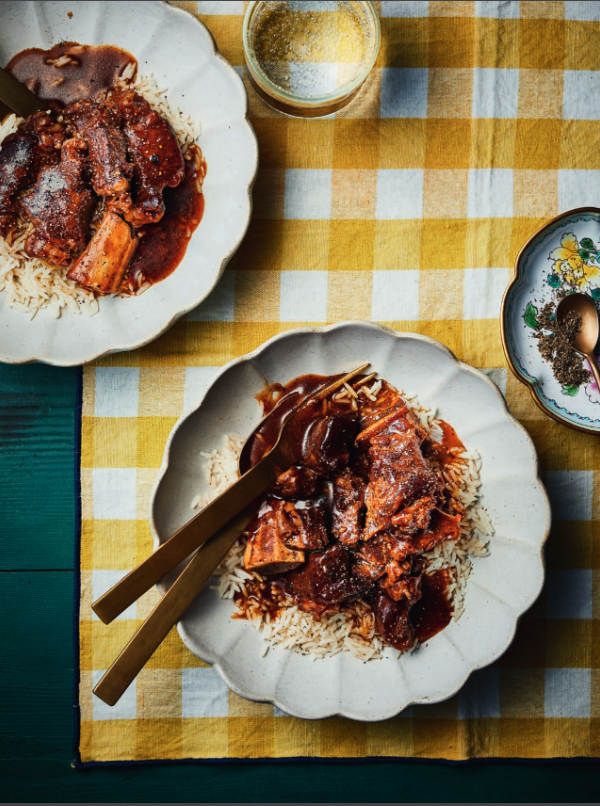 Braised black pepper short ribs