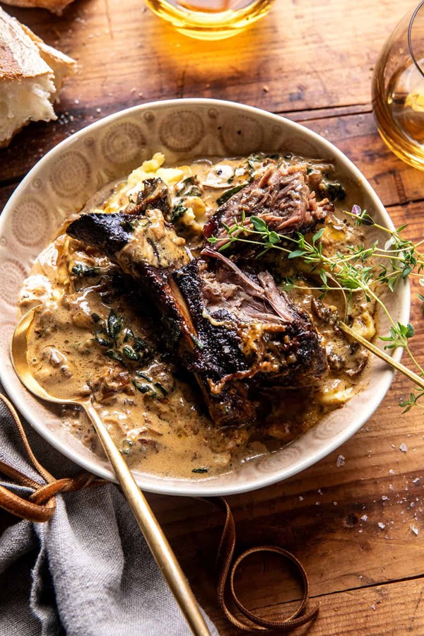 Braised black pepper short ribs