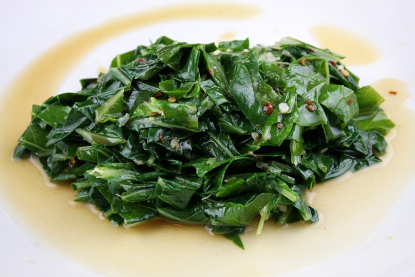 Braised bok choy