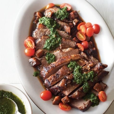 Braised brisket with chimichurri 