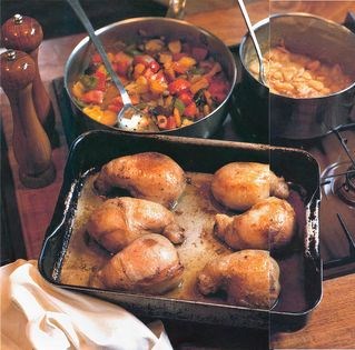 Braised butter beans